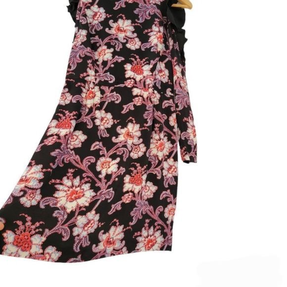 Club Monaco Teodora Cold-Shoulder Floral Print Mini Dress Size 4. - Picture 8 of 12